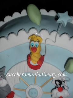 Torta ruota panoramica Baby Looney Tunes!