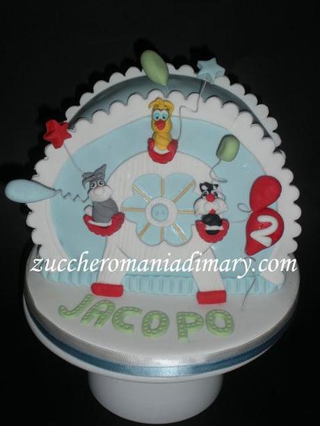 Torta ruota panoramica Baby Looney Tunes!