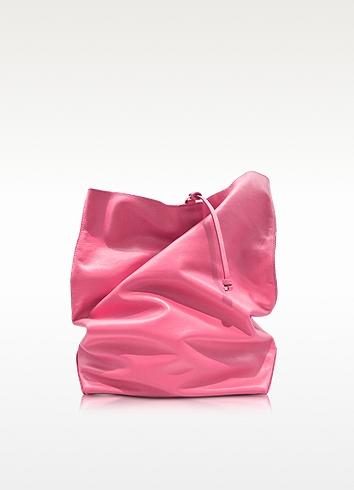 clutch pelle rosa