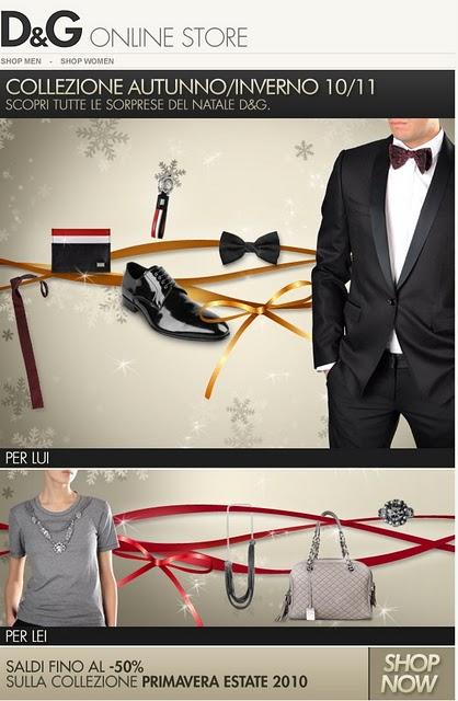 Noel est plus facile avec D&G; Shop on-line