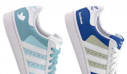 Adidas Superstar per Facebook e Twitter