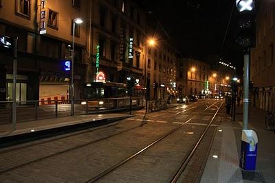 sul tram della notte