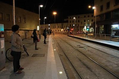 sul tram della notte