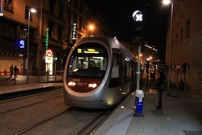 sul tram della notte