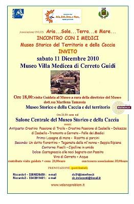 All’ “Incontro con i Medici”…il vino di Villa Petriolo. Sabato 11 dicembre alla Villa Medicea di Cerreto Guidi