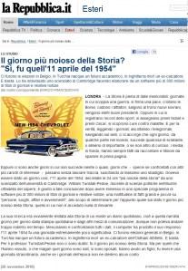 Il giorno più noioso della storia: “Si, fu quell’11 Aprile del 1954″