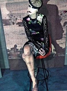 Jessica Stam in Dolce & Gabbana su Vogue Italia