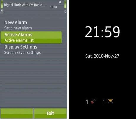 DigitalClock FMRadio – S60v5 & S^3