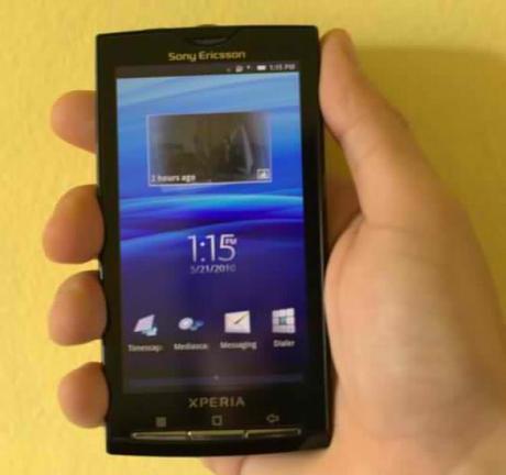 Sony Ericsson Xperia X10 android 2.2