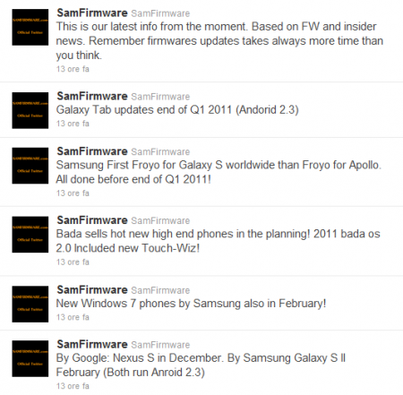 Android 2.3, Samsung Nexus S e Galaxy Tab: arrivi e aggiornamenti