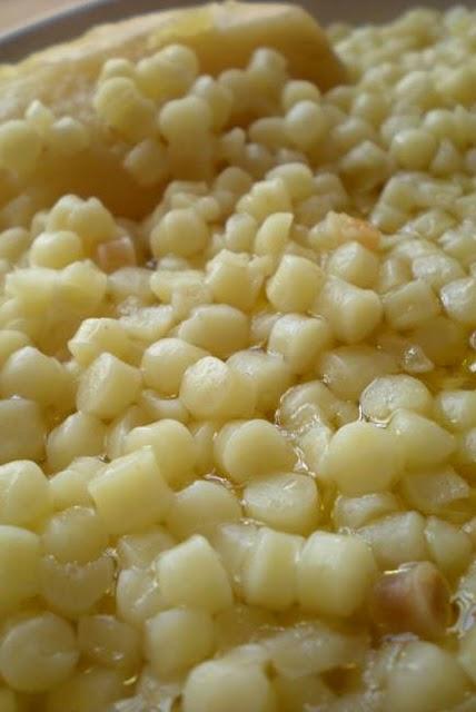 Fregola con brodo e patate