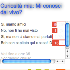 Sondaggio: mi conosci dal vivo?