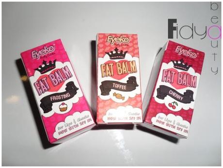 Eyeko Fat Balm: Frosting, Toffee, Cherry [Foto]