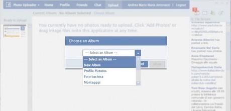 Photo Uploader caricare foto su facebook