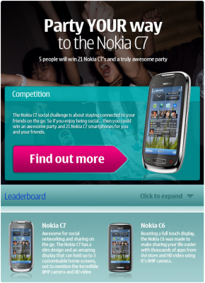 Vinci 21 Nokia C7 con C7 Challenge