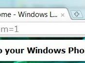 Finalmente disponibile Chrome Windows Phone