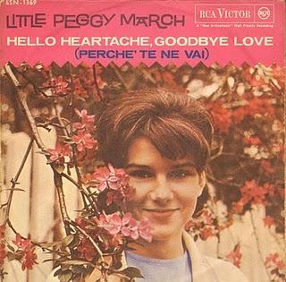 LITTLE PEGGY MARCH - HELLO HEARTACHE, GOODBYE LOVE/BOY GRAZY (1963)