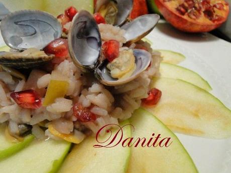 Risotto alla mela verde e vongole