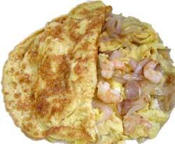 Omelette ai gamberetti