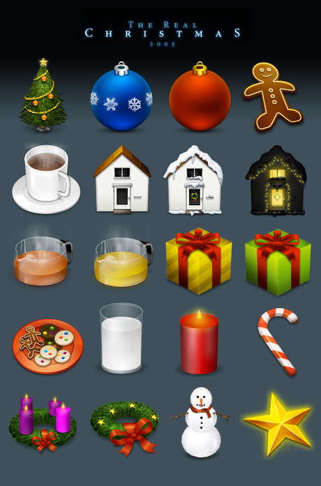 Icone: a Natale ci vuole gusto (18 free icon packs)