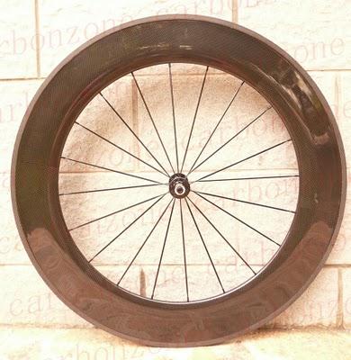 700C carbon 88mm Tubular wheelset