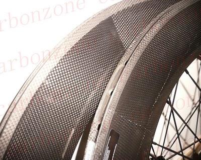 700C carbon 88mm Tubular wheelset