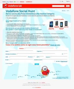 Vodafone Social Hunt: è aperta la caccia all’ultimo Tweet!