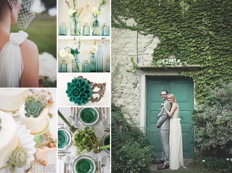 emerald wedding inspiration