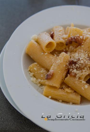 La gricia o amatriciana in bianco