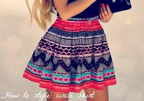 How to style: circle skirt #sstrend2013