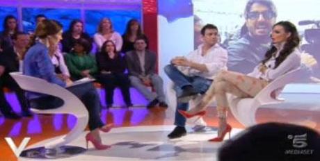 NINA MORIC E MATTEO BOBBI OSPITI A VERISSIMO 16 MARZO 2013 GOSSIP