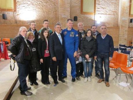 Paolo Nespoli con il Gruppo Astrofili Salese