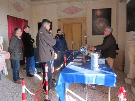 Paolo Nespoli visita la Mostra di astronomia