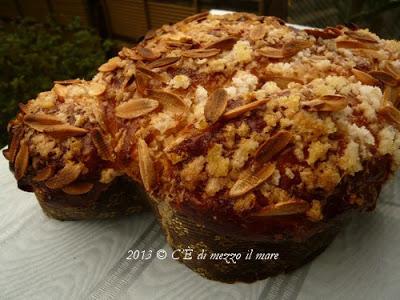 Colomba pasquale con l'impasto base nr 5 della Cuochina