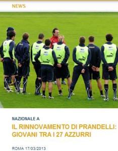 Prandelli e la nazionale