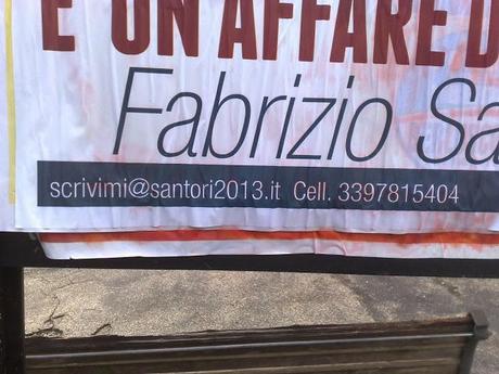 Aver votato Fabrizio Santori perché aveva ufficialmente promesso di non imbrattare e ritrovarsi così