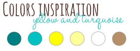 Colors inspiration: turchese e giallo