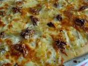 Pizza teglia gorgonzola cipolla noci pasta madre