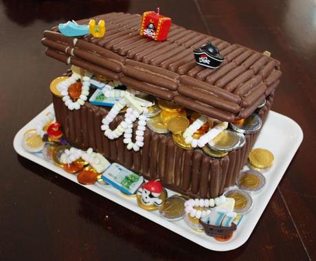 Il forziere dei pirati! Torta di compleanno super-cioccolatosa