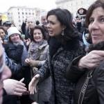 Laura Boldrini va da Napolitano al Quirinale a piedi05