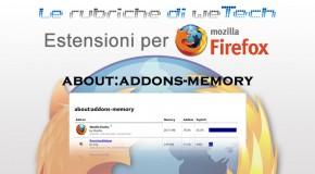 Estensioni per Firefox: about:addons-memory - Logo