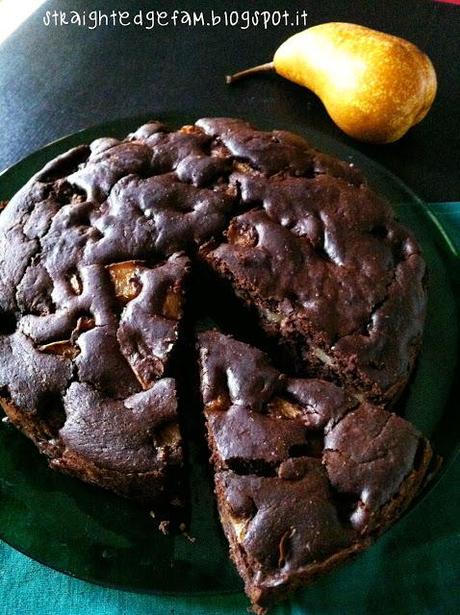 TORTA CIOCCOLATO E PERE per festeggiare