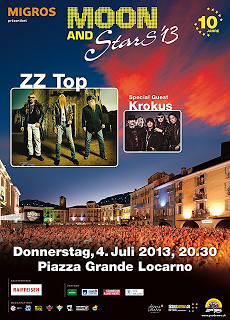 ZZ TOP e Krokus a Locarno il 4 Luglio 2013