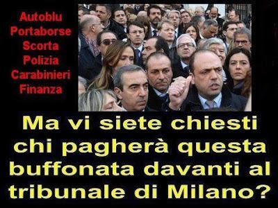 Milano Pdl davanti al Palazzo di Giustizia mi vergogno di essere Italiano !
