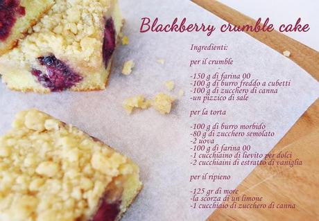 Torta con more e crumble