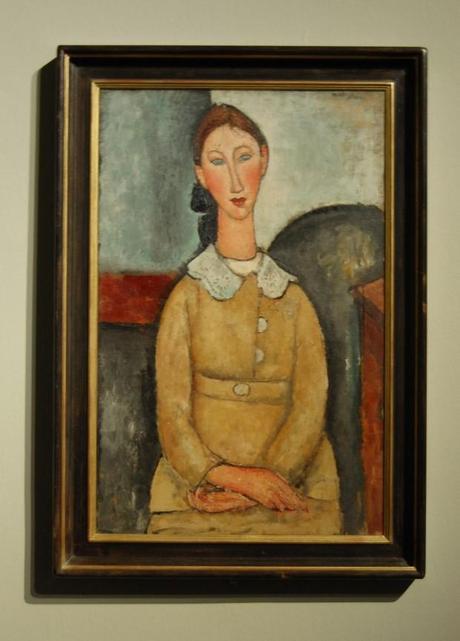 Amedeo Modigliani - Fanciulla in abito giallo (1917) - Foto di Francesco Pomarico Netter, Modigliani, Soutine: il Mecenate e la Generazione Perduta