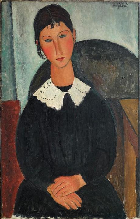 Amedeo Modigliani - Elvire con colletto bianco (1917 o 1918) Netter, Modigliani, Soutine: il Mecenate e la Generazione Perduta