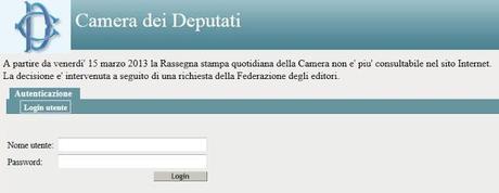 Rassegna stampa parlamentare chiusa ai cittadini. Appello ai parlamentari M5s