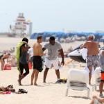 Naomi Campbell e Vladimir Doronin, jogging sulla spiaggia di Miami 07