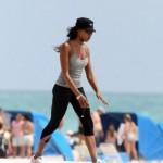 Naomi Campbell e Vladimir Doronin, jogging sulla spiaggia di Miami 03